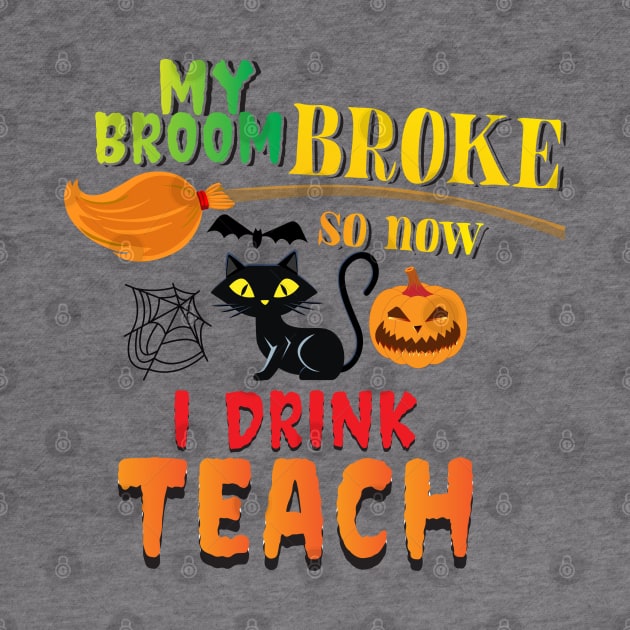 My broom broke so now I teach by MZeeDesigns